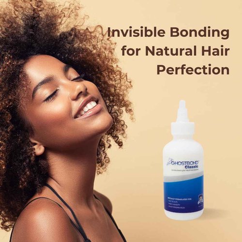 GHOSTBOND Classic Hair Replacement Adhesive 5oz - Invisible Wig Bonding Glue: Water & Oil-Resistant, Non-Toxic, Strong Hold For Secure and Natural-Looking Poly & Lace, Wigs & Toupee Systems