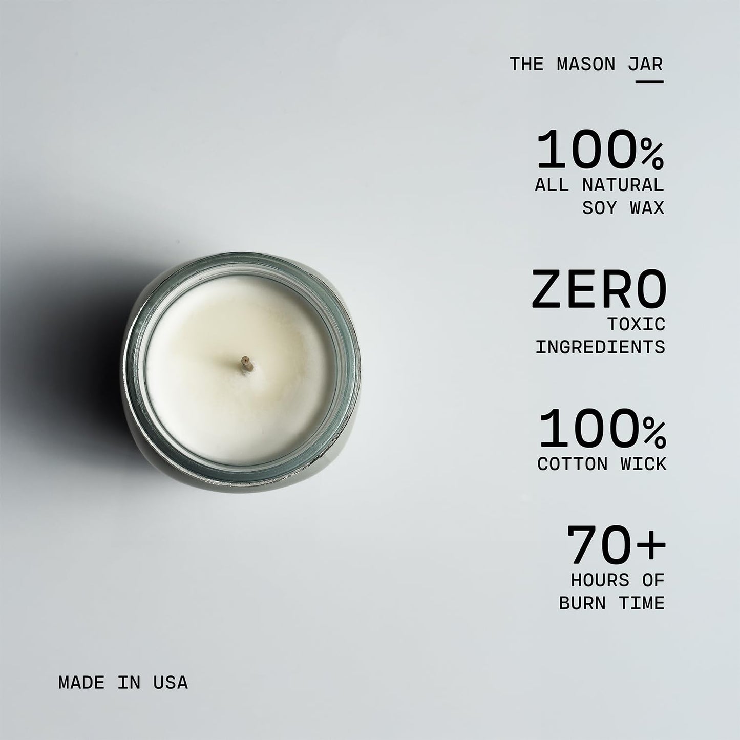 Milkhouse Candle Company Peaches & Poppies Soy Candle - Ripe Peaches | Wild Poppies | Vanilla Bean Scented - 13 oz Mason Jar with Lid, 70+ Hour Burn Time, Made in the USA