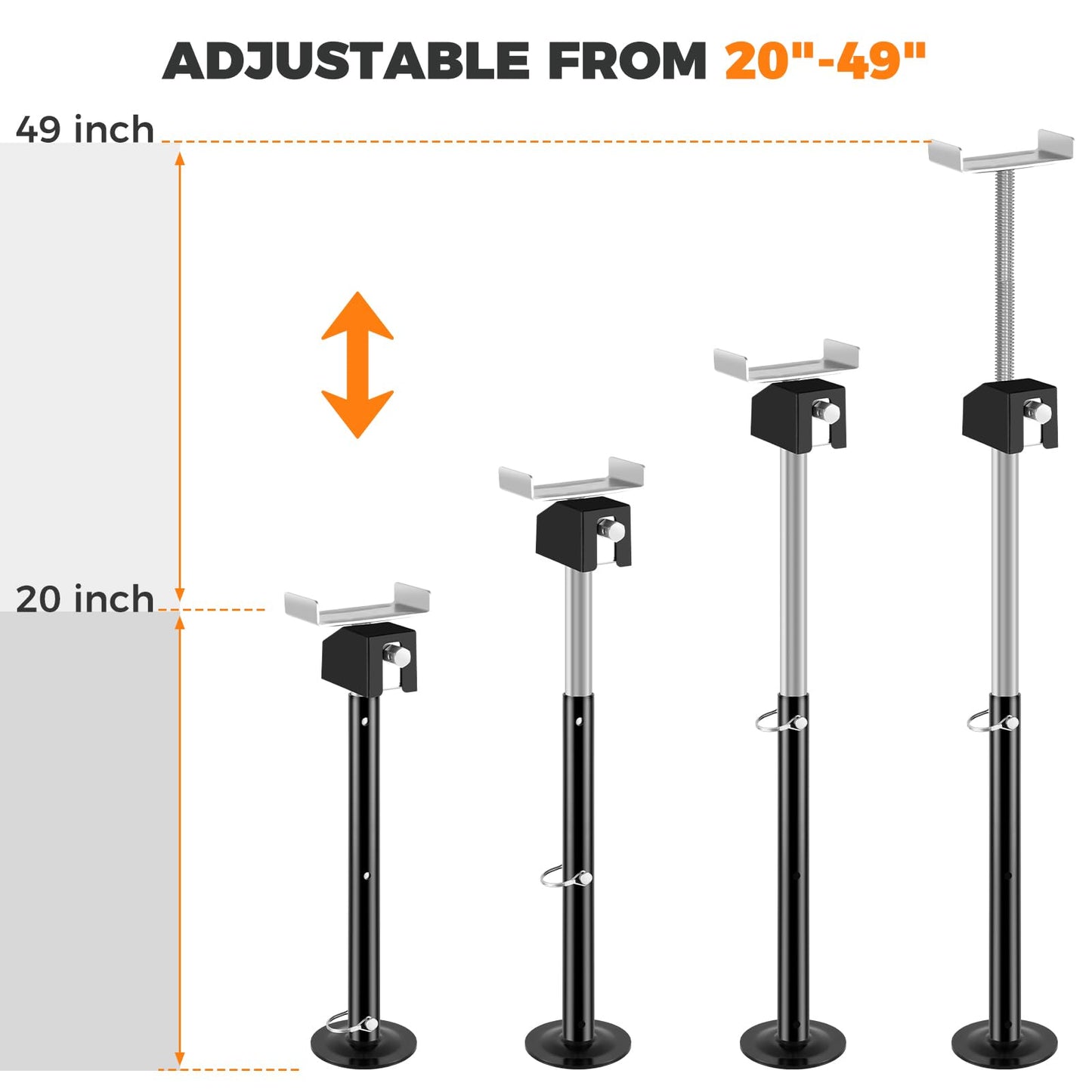 RV Slide Out Support Jacks and RV Stabilizer Jacks Set of 4