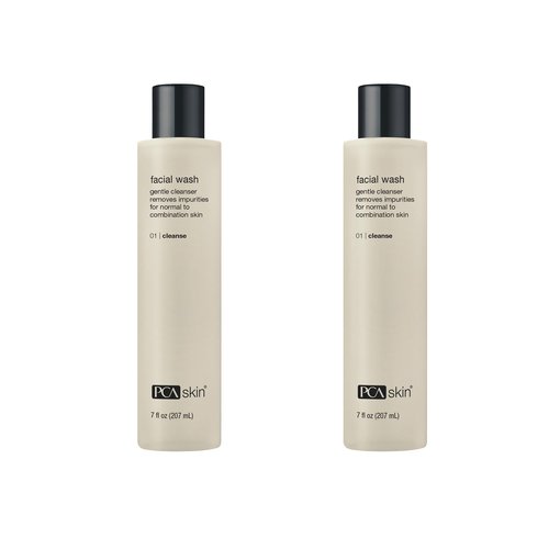 PCA SKIN Gentle Foaming Face Wash, Hydrating Facial Cleanser, Removes Makeup and Hydrates and Purifies Skin, Good for Sensitive, Combination, Normal, and Acne-Prone Skin, 7 oz Bottle, 2 Pack