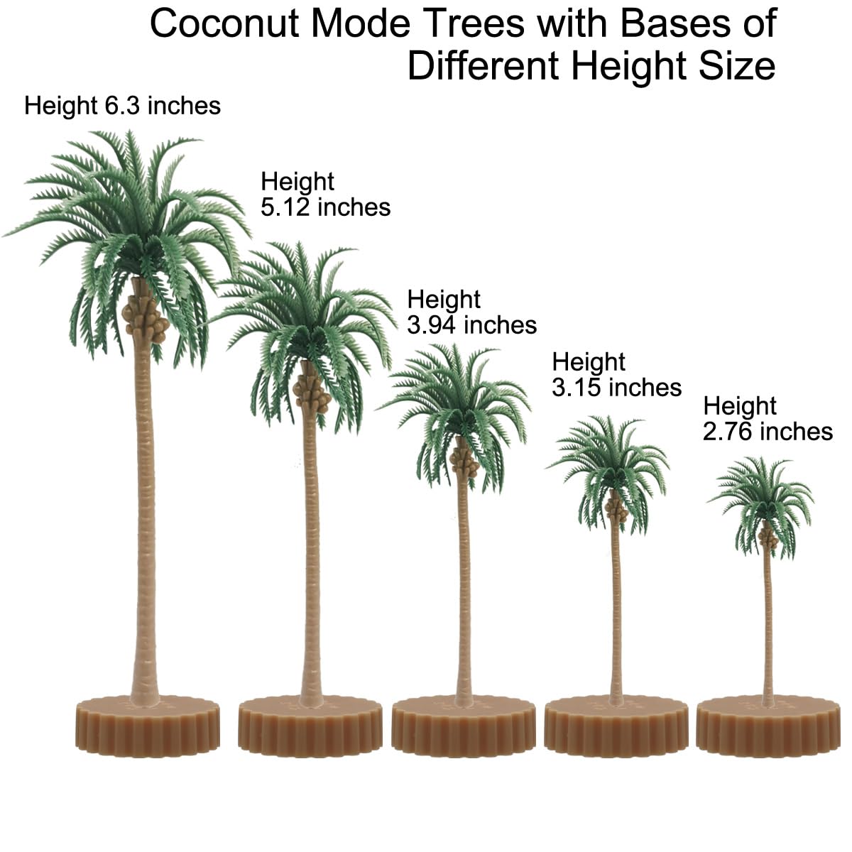 Diorama Supplies Model Miniature Plastic Toy Trees Forest Bushes Rainforest Train Scenery Coconut Palm Plant Crafts Weeping Willow Oak 18