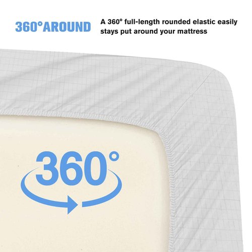 Grounding Sheets Full XL Size, Grounding Sheet,Silver Fiber Material,Deep Pocket Grounding Well Bed Sheets for Women,Well Bedding for Better Sleep & Wellness(White, Full XL)