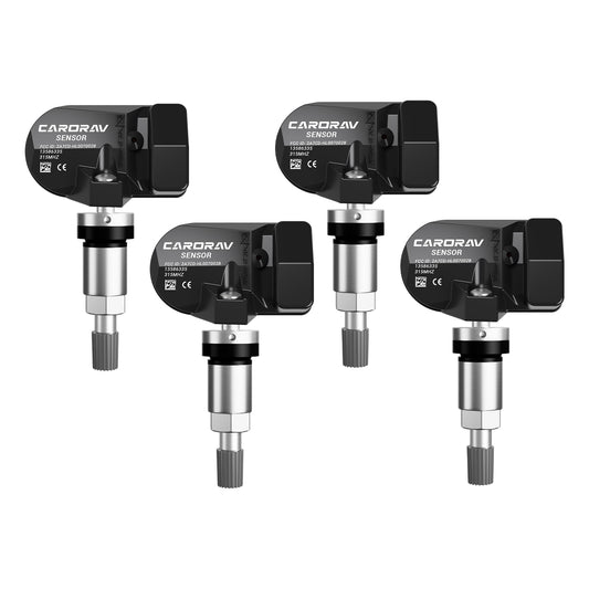 TPMS Sensor GM, 4-Pack Tire Pressure Monitoring System Sensor Replacement for GM Chevy GMC Cadillac Buick, 315MHz OE Replaces for 13586335 13581558 13598771 13598772