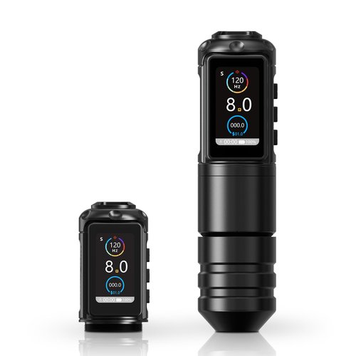 Ambition Ninja Pro Tattoo Machine with Coreless Motor - Rotary Cartridge Tattoo Pen with 2000mAh Power Supply for Professionals and Beginners Tattoo Artists