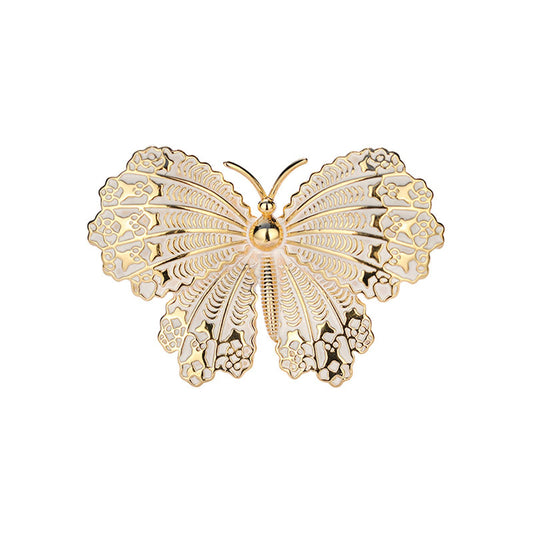 AILONMEI Elegant Pearl Flower Designer Brooch Pins Broches Costume Jewelry For Women Fashion Christmas Gift (Butterfly)