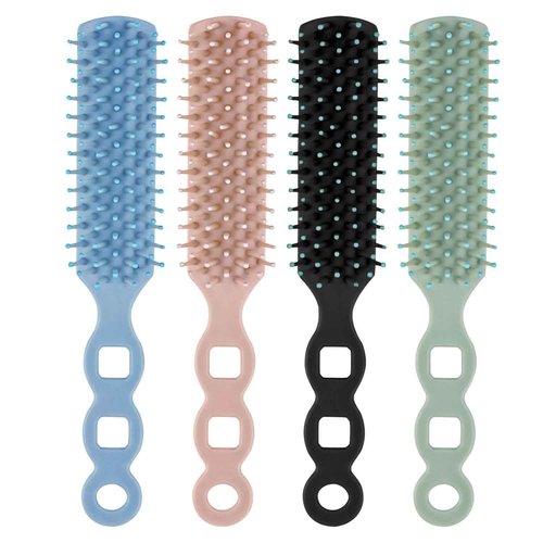 Gisdo Bulk Hair Brushes for Homeless, 200 Pieces Hair Brush Bulk for Curly Wavy Hair Blow Drying Styling Detangling Suitable for Shelter, Hotel(Colorful)
