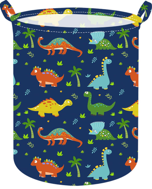 ACMUUNI Collapsible Kids Laundry Basket Clothes Hamper, Foldable Storage Organizer Bin, Toy Clothes Storage with Handles for Boys Girls Bedroom, Room Decor Dinosaur