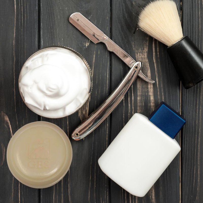 GENTS Men’s Sandalwood Shaving Soap - Natural Bar with Shea Butter & Glycerin for Rich Lather, 3oz