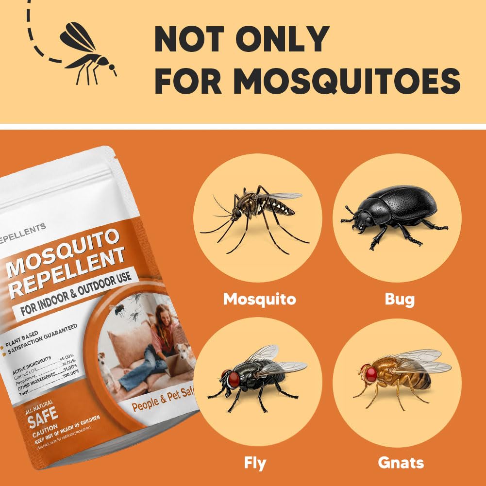 SCFKAOF Mosquito Repellent Outdoor Patio, Mosquito Deterrent for Yard, Indoor Mosquito Repellent Balls, Mosquito Repeller for Patio, Keep Mosquito Away, Covers 120 Sq. Ft, 60 Days Protection-8 Packs