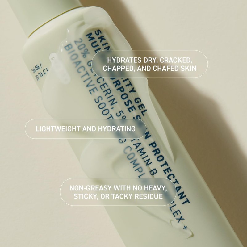 Prequel Skin Utility Gel, Moisturizing Protectant. Lightweight Multi-Purpose Face and Body Cream for Dry Skin, Hand Cream for Cracked Hands. Soothing Barrier Support with 20% Glycerin