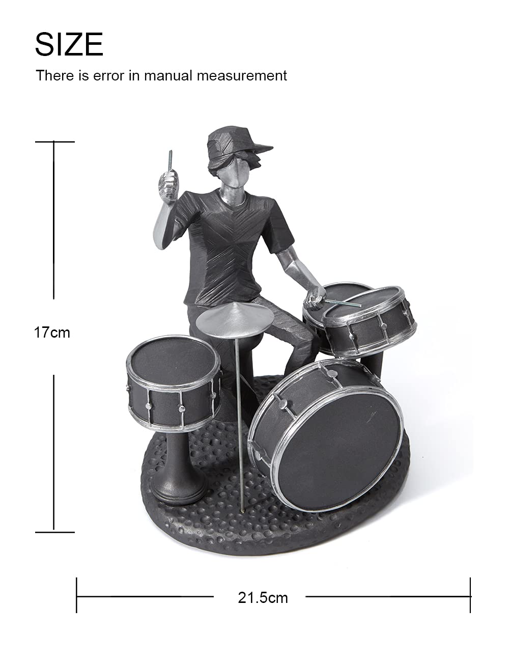 NENBOLEC Music Decor Statue Modern Figurine Sculpture Piano Gifts Table Centerpiece Arts for Bedroom Home Shelf Polyresin 8.1 Inch