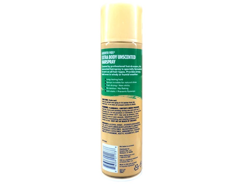 VO5 Extra Body Unscented Hairspray, 8.5 Fluid Ounce Pack of 3