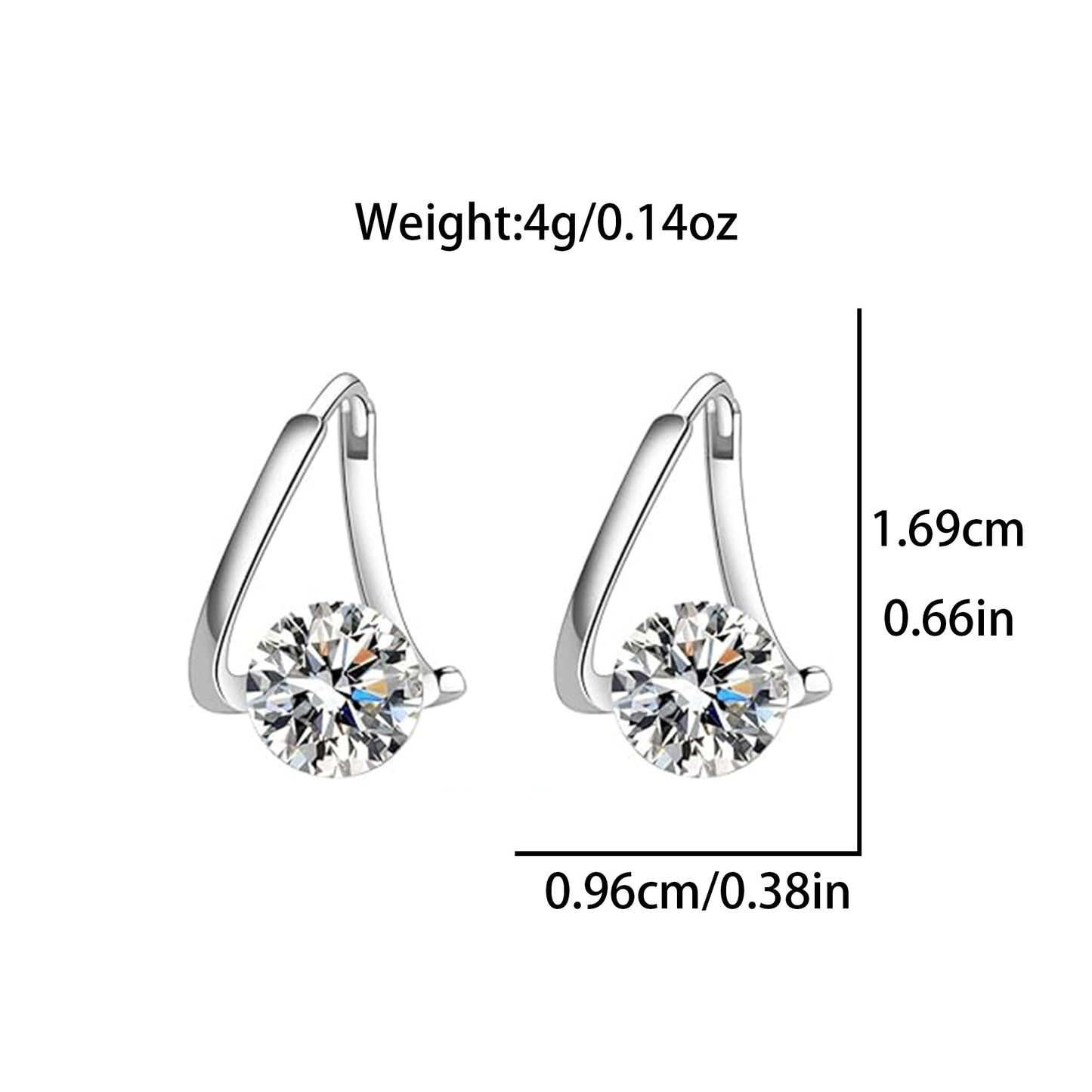 Lymphatic Germanium Earrings Lymphatic Drainage Earrings Atheniz Lymphatic Earrings Cubic Zirconia Earring Lymphatic Hoop Earrings for Women (gold+silver)