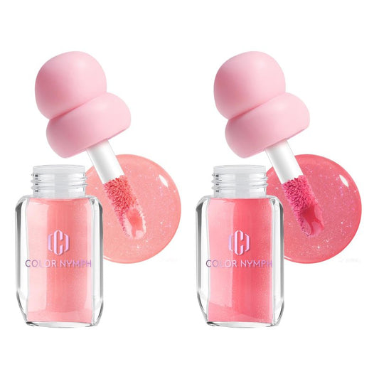 Color Nymph 3D Hyper-Gloss Lip Plumper Set – High Shine, Hydrating, Plumping, Non-Sticky, Moisturizing Lip Gloss Set - 2 PACK
