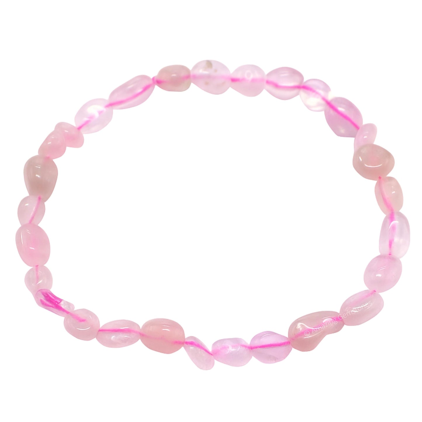 Amazing Gemstone Rose Quartz Bracelet for Women Men's Gifts - Chakra Protection Mens Bracelet - Rose Quartz Crystal Tumbled Stone - Beaded Pulseras Para Hombres Mujer Christmas Stocking Stuffers