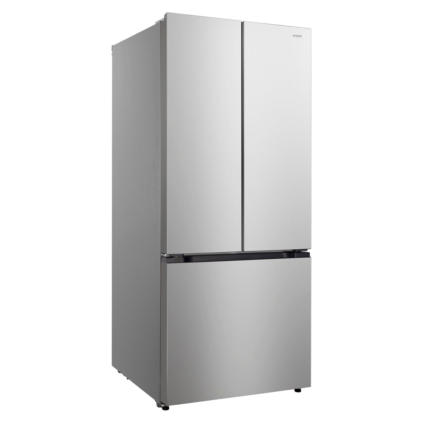 Avanti Refrigerator Freestanding French Door Design Fridge with 6.3 Cu.Ft. Freezer Capacity, Adjustable Electronic Control and Frost Free Defrost, 18.0 Cu.Ft., Stainless Steel