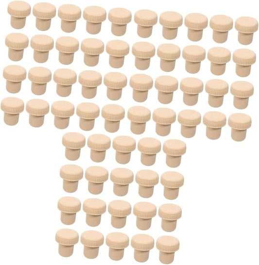 PRETYZOOM 60pcs Assorted Color Wine Bottle Stoppers Polymer Sealing Corks for Wine Preservation Kitchen Accessories for Parties and Home Use