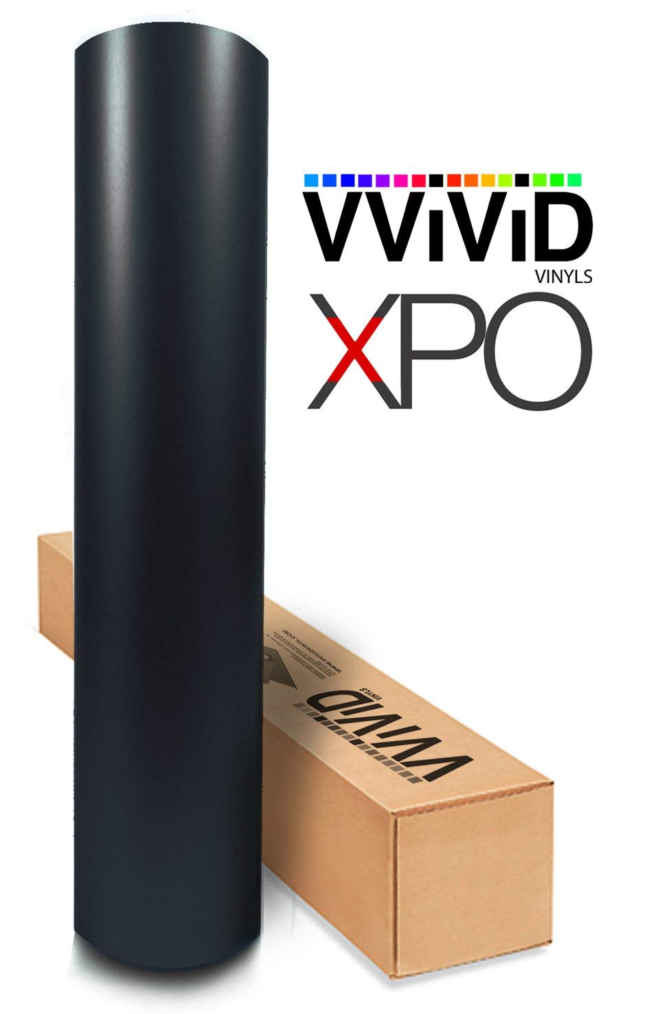 Satin Flat Matte Stealth Jet Black 5ft Vinyl Wrap Roll with Air Release Technology (Bulk ROLL - 5ft x 25ft)