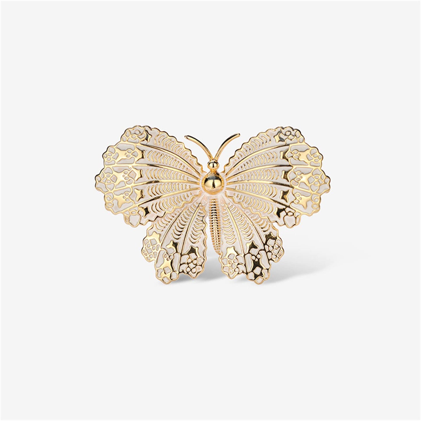 AILONMEI Elegant Pearl Flower Designer Brooch Pins Broches Costume Jewelry For Women Fashion Christmas Gift (Butterfly)