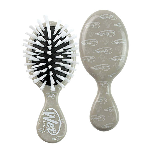 Wet Brush Hair Brush Detangler- Baby Brush Detangling Knots Snag-Free, Anti-Static Brush Intelliflex Bristles No Pain Split-Ends & Hair Breakage, Alligator Print, Ash,Standard