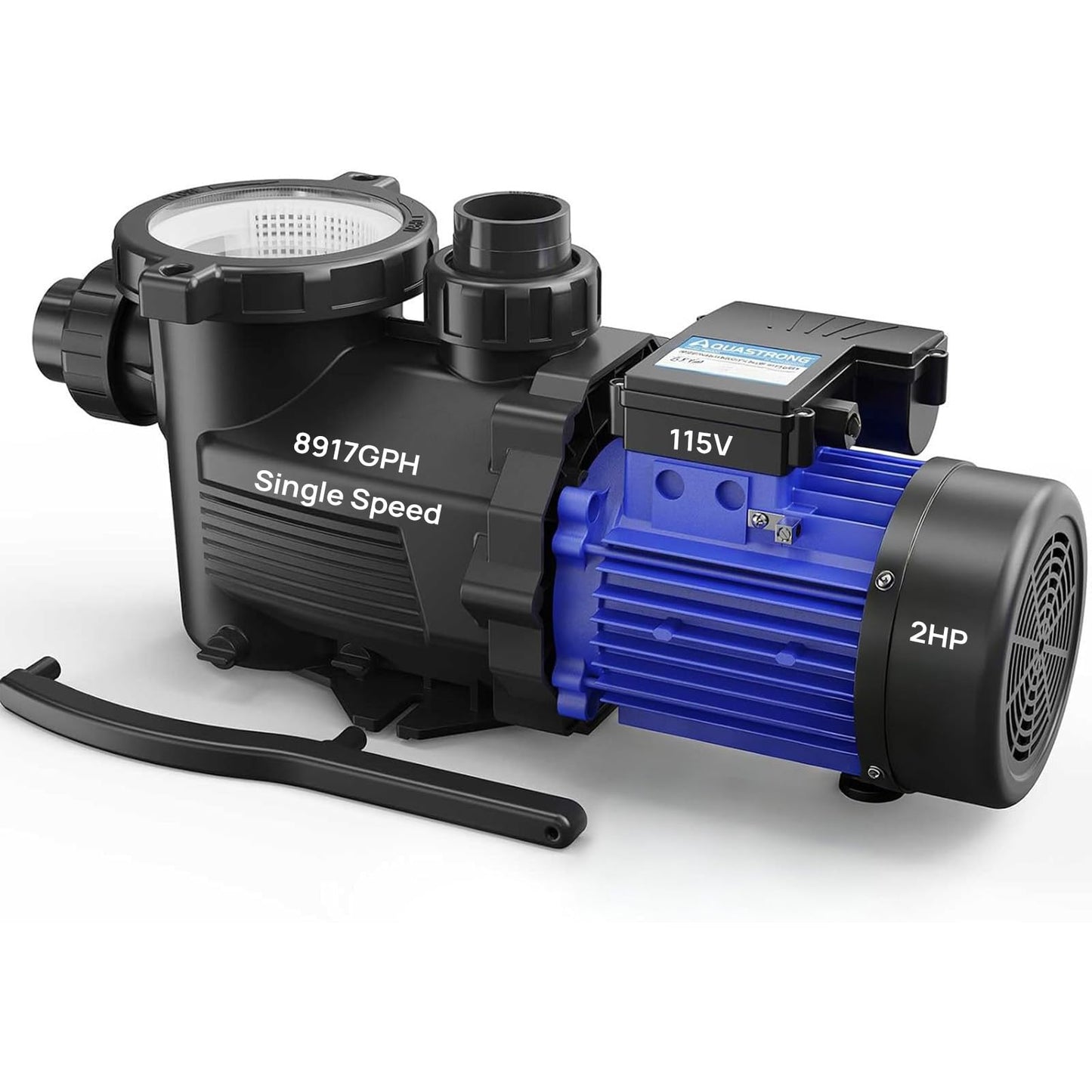 Aquastrong In/Above Ground Pool Pump High Flow Self Primming Swimming Pool Pump,Glossy Black