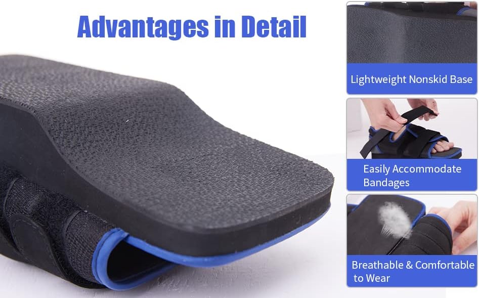 GHORTHOUD Post-op Shoes for Broken Toe Medical Orthopedic Foot Brace Off-loading Healing shoe for Foot Surgery (Small)