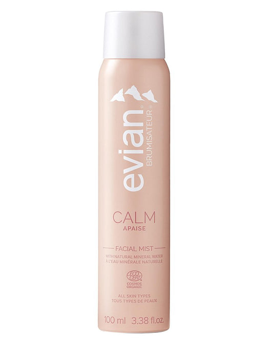 Evian Calm Facial Mist | Hydrating Mineral Water Face Spray with Aloe & Jasmine | Calming Toner Mist for Sensitive Skin | Travel Facial Spray to Hydrate, Refresh, & Calm Skin Anytime
