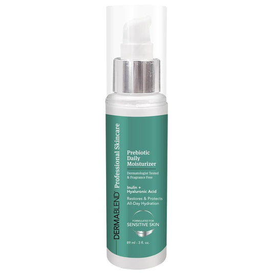 Dermablend Prebiotic Daily Moisturizer 3 fl oz, Lightweight Moisturizer with All-Day Hydration, Prebiotic Inulin, Probiotics & Hyaluronic Acid, Ideal for Sensitive Skin, Fragrance-Free Non-Comedogenic