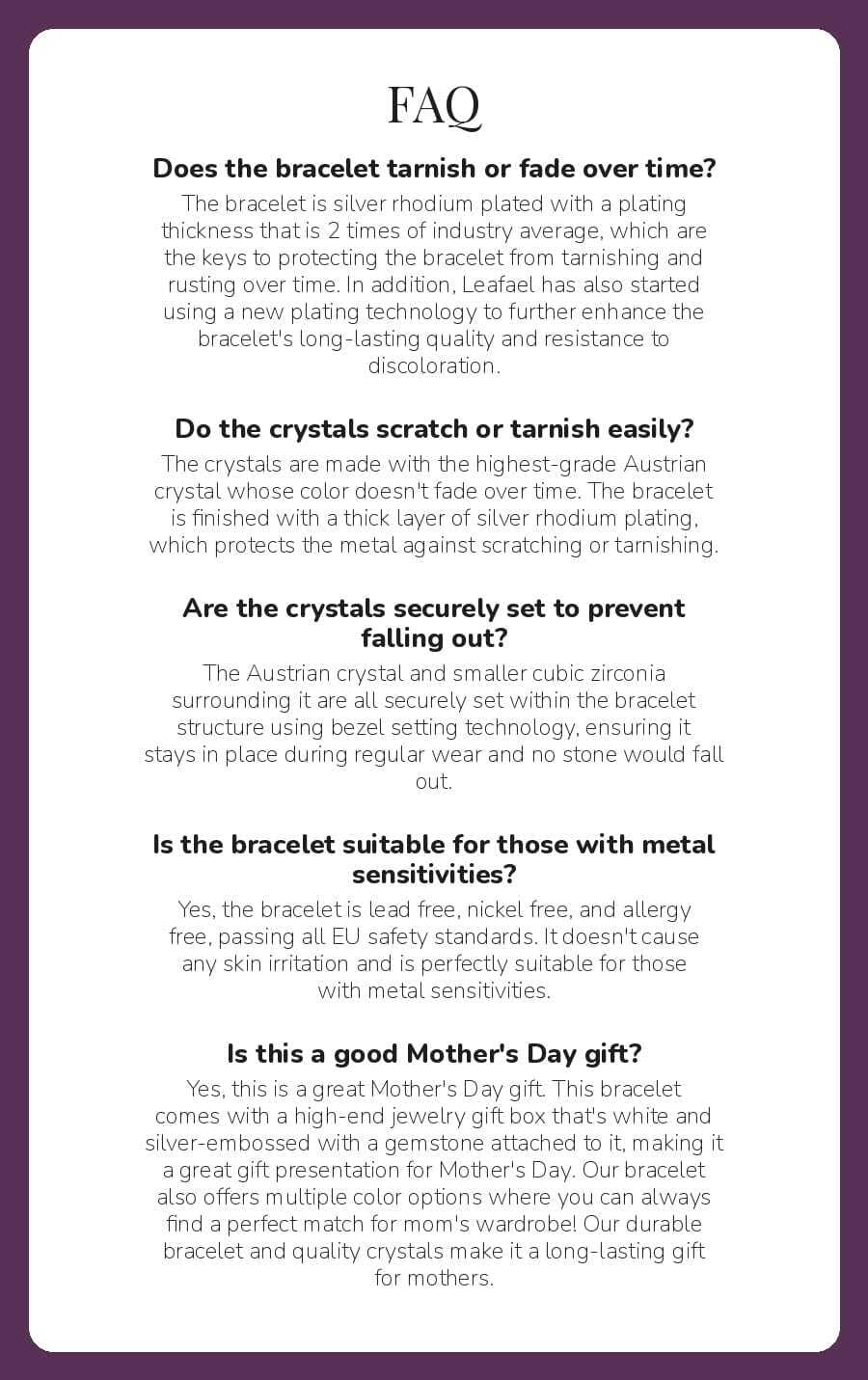 Leafael Infinity Love Heart Gift Bracelet for Women, October Birthstone Crystal, Tourmaline Hot Pink, Silver Tone, 7-inch Chain and 2-inch Extender