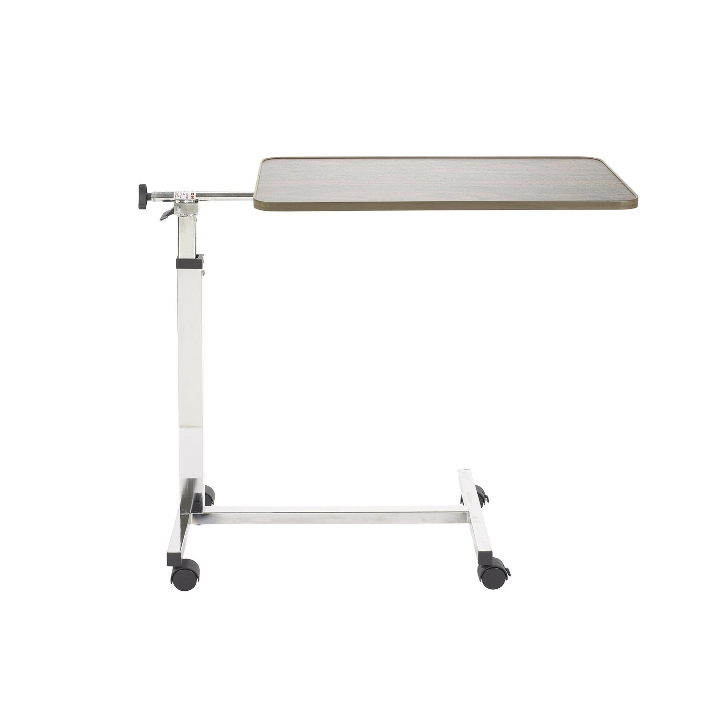 Drive Medical Tilt-Top Overbed Table with Wheels, Walnut
