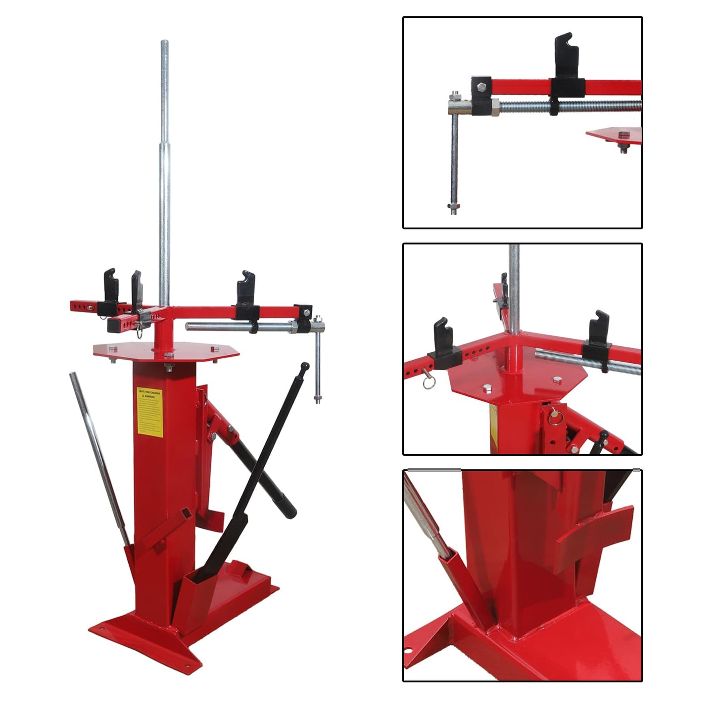 GETTKAOR Portable Steel Multifunctional Manual Tire Changer Machine, Hand Tire Bead Breaker for Motorcycles, Go-Karts, Trailers, Bikes, ATVs, Trucks with Rim Sizes from 4" to 16.5"