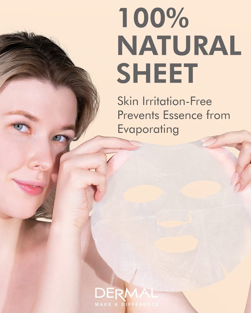 DERMAL 39 + 16 A Combo Pack Collagen Essence Full Face Facial Mask Sheet