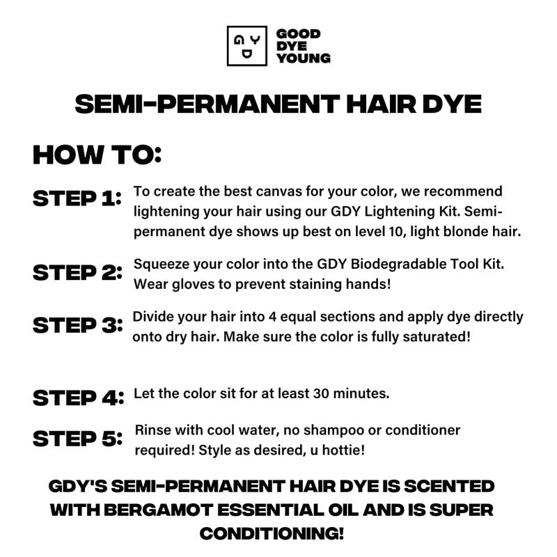 Good Dye Young Perm Dye (KO) and Lightening Kit - 4oz