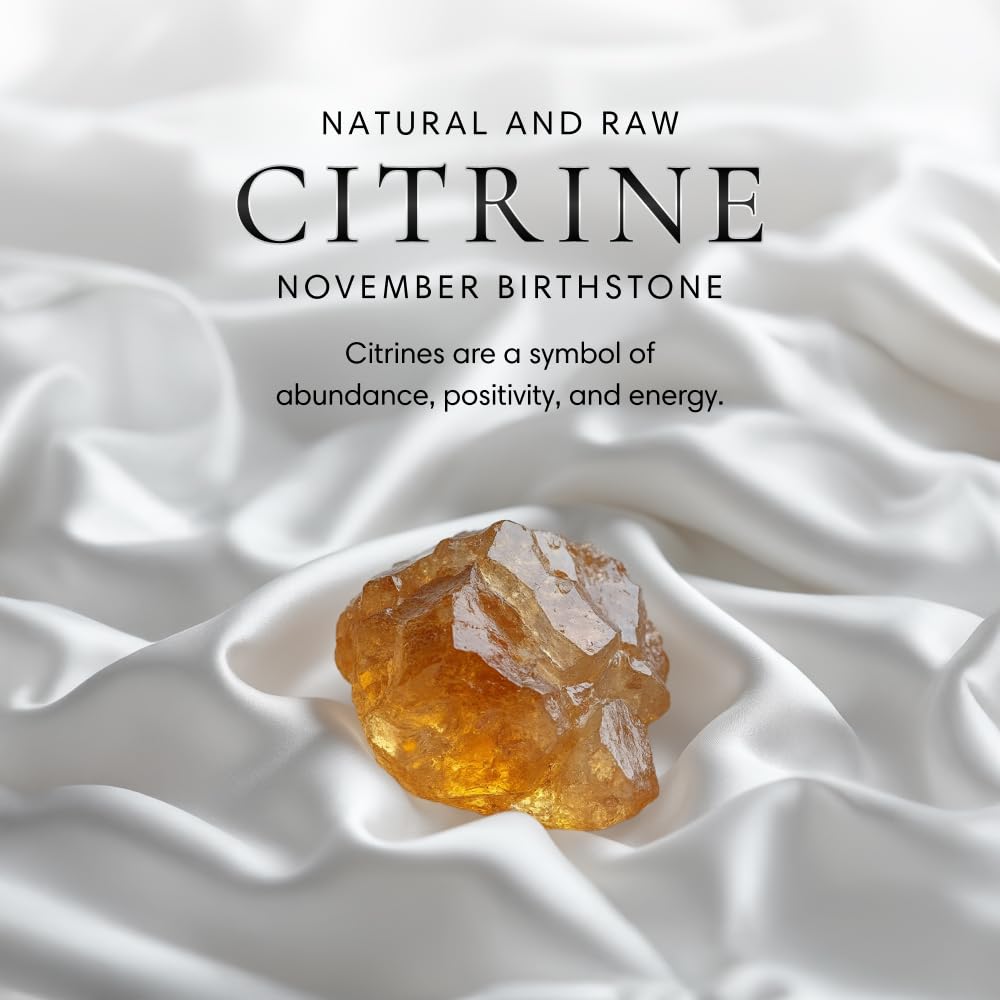 Designs by Nature Gems Natural Citrine Necklace for Women - November Birthstone Necklace for Women - Designer Pendant Necklace - 45-60 Carat Citrine, Antique Bronze Chain
