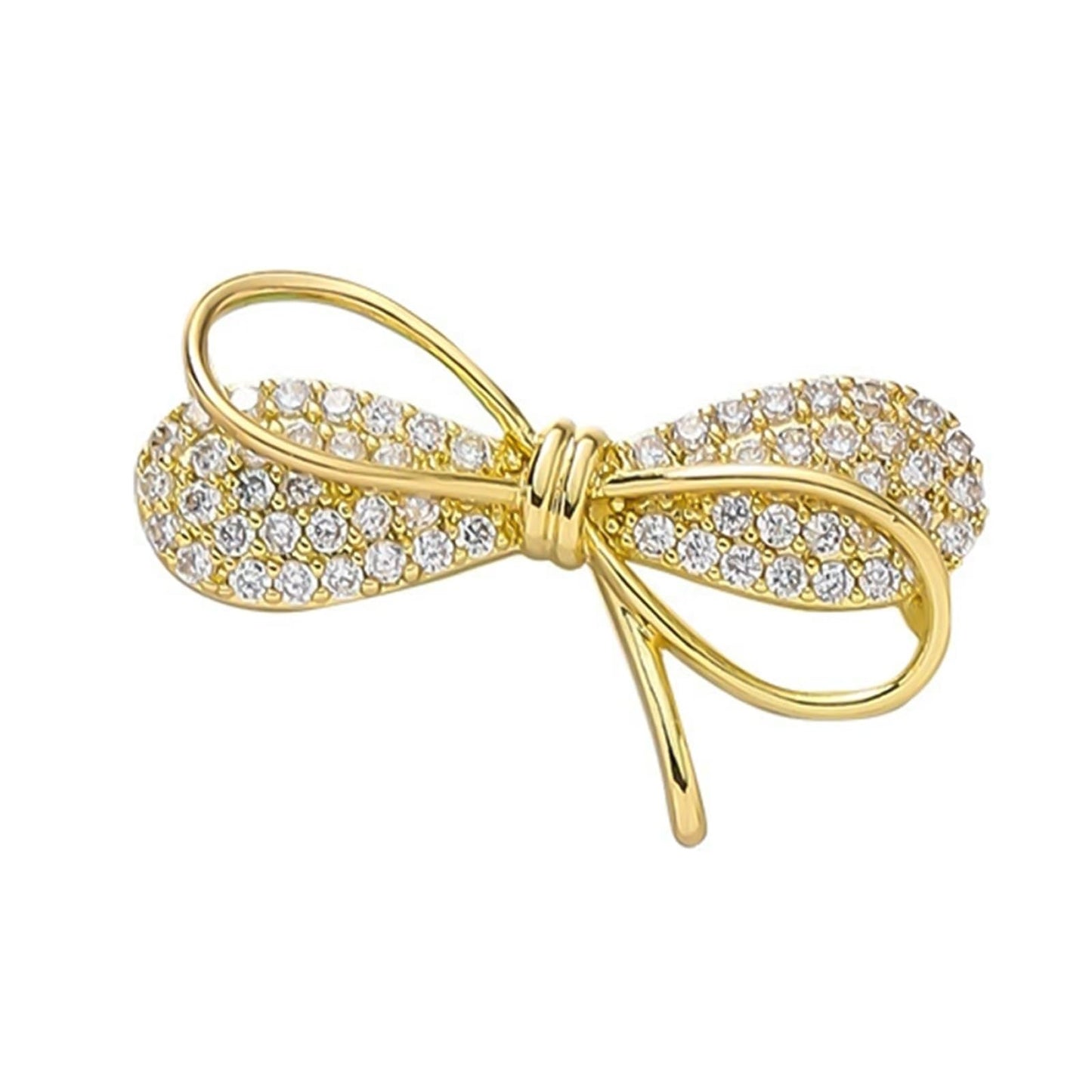 HETICA Women Animal Floral Brooch Pin Accessory Perfect as a Gift for Anniversary Celebrations, Parties, Or Everyday Wear (Bow)