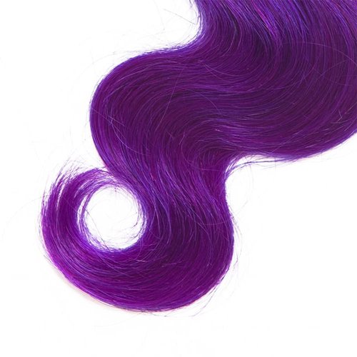 Habiliana Bundles Human Hair 18 20 22 Inch Body Wave T1B Purple Human Hair Bundles 11A Unprocessed Brazilian Virgin Quick Weave Hair Extensions for Black Women