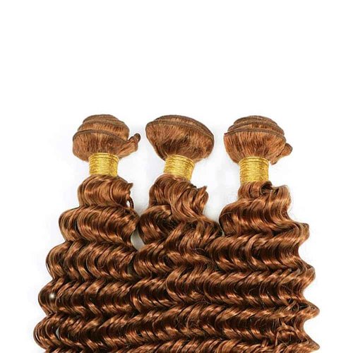 Condescension Human Hair Bundles 26 28 30 Inch Blonde Light Brown Deep Wave Bundles Human Hair Unprocessed Brazilian Virgin Quick Weave Hair for Black Women