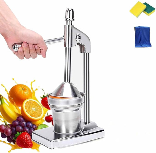 Cast Iron Juicer Hand Press, Cast Iron Manual Juicer,2025 New Stainless Manual Casts Iron Juicer, Heavy Duty Countertop Lime Citrus Crush Machine, Home, Kitchen, Bar