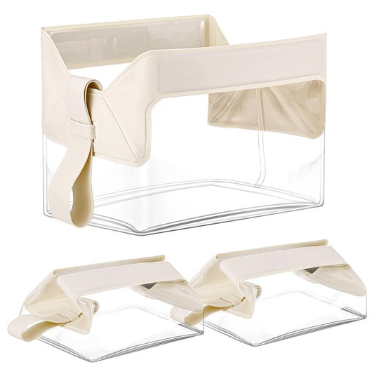 Joottuan 3Pcs Clear Waterproof Toiletry Bags Portable Makeup Bag Travel Containers Cosmetic Pouch for Women Men Traveling