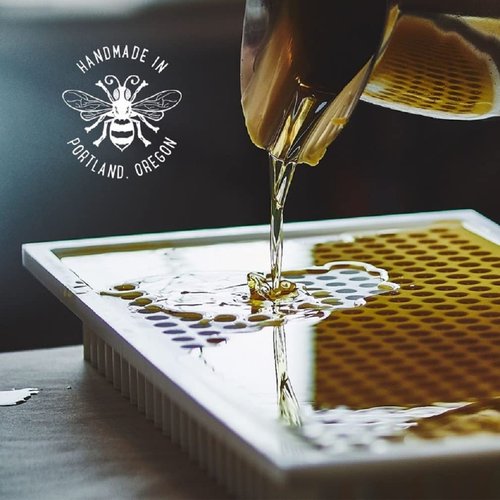 Portland Bee Balm All Natural Handmade Beeswax Based Lip Balm, Lavender 24 Count