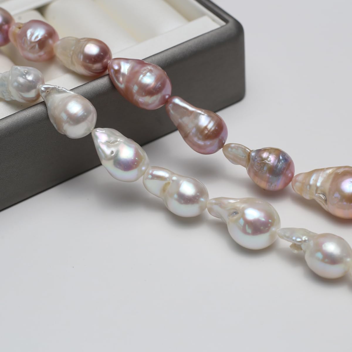 QSLLER Baroque Pearl Beads Irregular Natural Freshwater Cultured Pearl Beads for Jewelry Making Neckalce Craft DIY