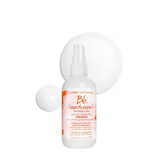 Bumble and bumble. Hairdresser's Invisible Oil Heat/UV Protection Leave-In Conditioner Hair Primer | Hydrating, Anti Frizz, Color Safe | All Hair Types, Textures | With Argan + Coconut Oil, 4.2 Fl Oz