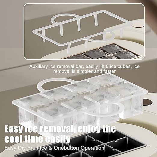 mini Ice Maker Machine Counter Top for Home, Portable Small Clear Ice Cube Maker, ce Ready in 10 Mins, Low Noise & Energy Saving, Easy to Clean (Purple #Name?)