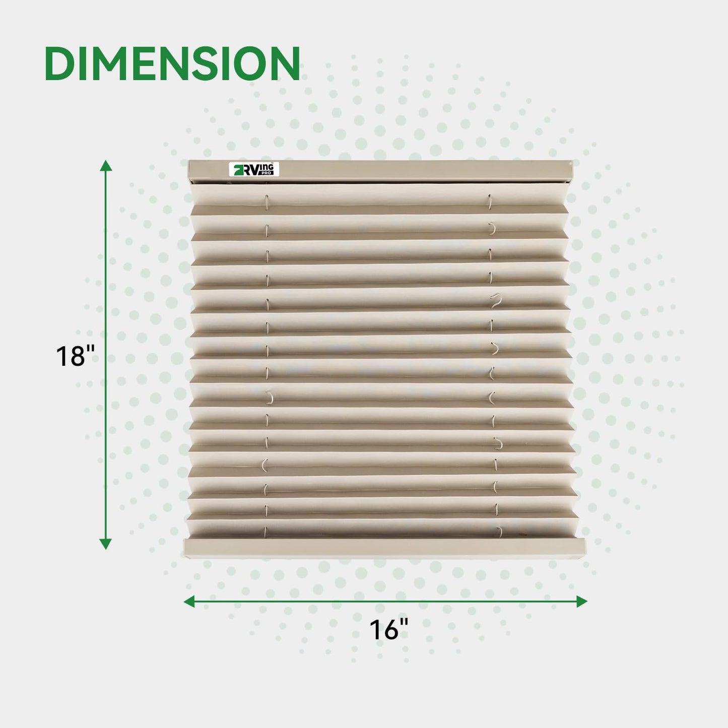 RV Blinds for Camper Windows, Camper Replacement Blinds, Privacy Protection, RV Window Shades for RV, Camper, Travel Trailer, Grey (16" W x 18" L)
