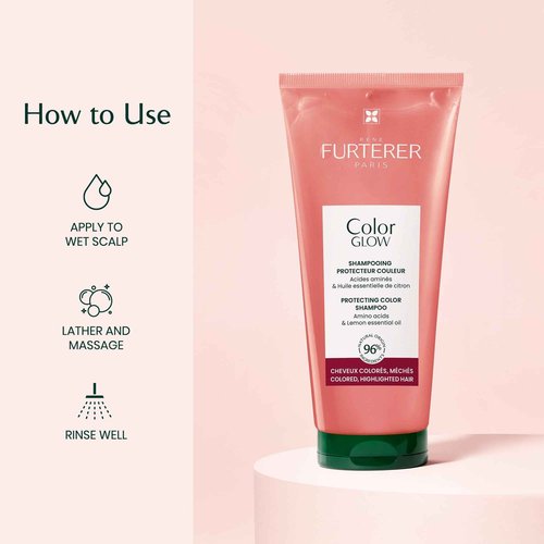 René Furterer Color Glow Protecting Color Shampoo - Amino Acids & Lemon Essential Oil 16.9 fl oz.