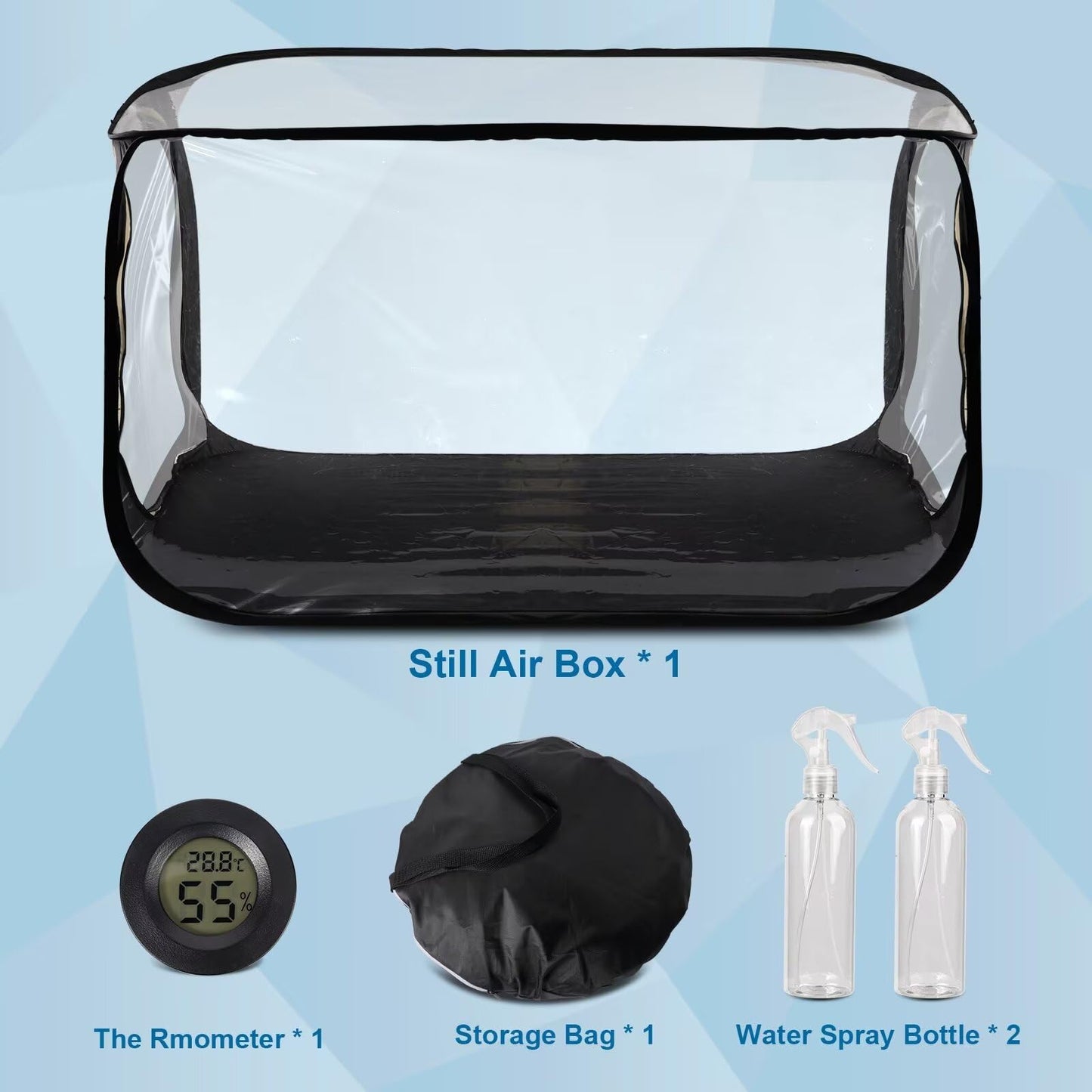 Salcod Large Still Air Box Mushroom Grow Tent - 38x20x25 Inch Clean Air Workstation, Sturdy Flow Hood for Grow Bags, Growers, and Home Scientists