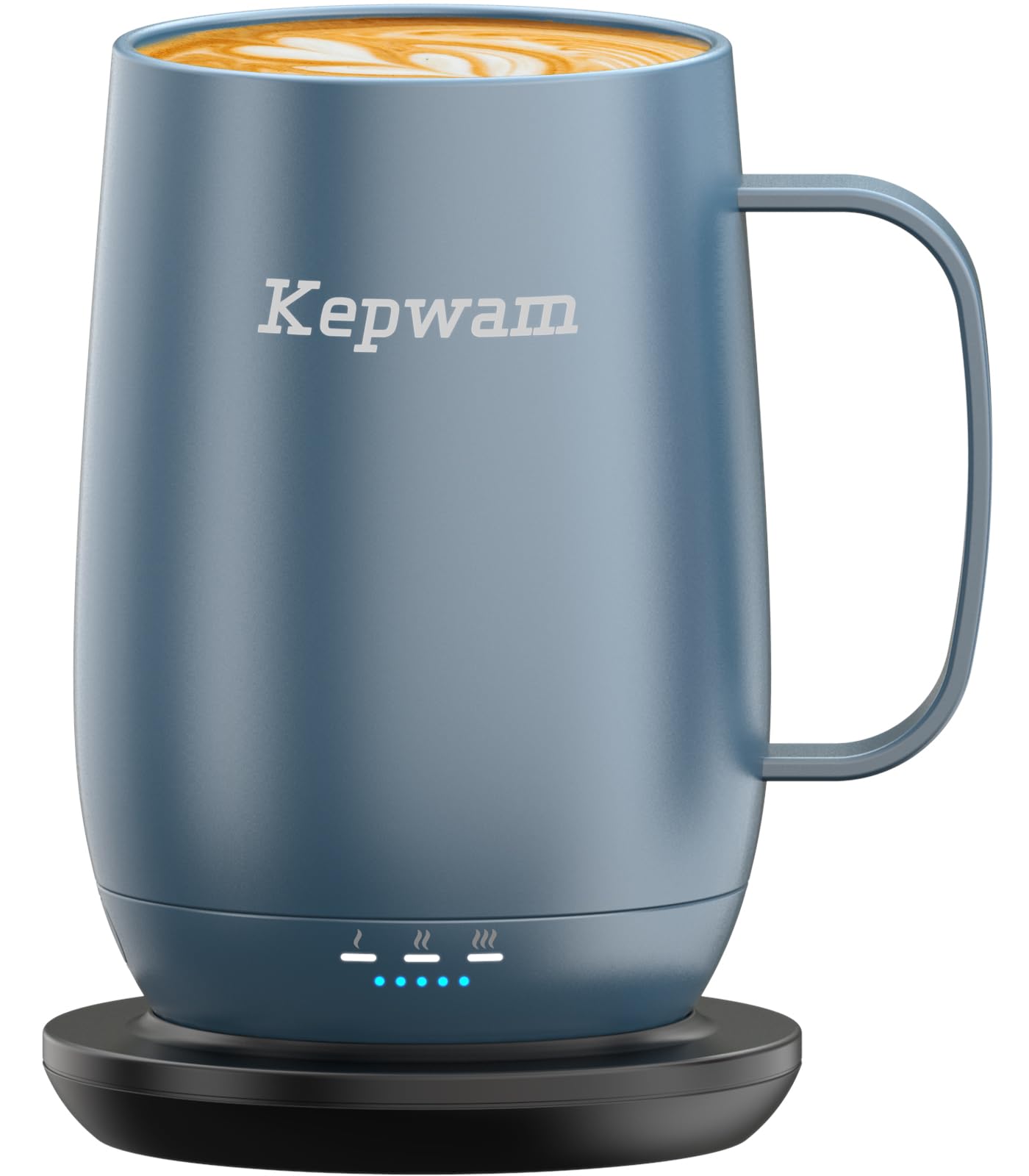 Kepwam Heated Coffee Mug T2-Plus, 20oz Leading Large Capacity Self Heating Coffee Mug, Up to 8 Hrs Battery & Hot Up to 149℉, Smart Coffee Mug for Women, Men