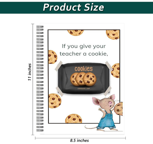 2Pack If You Give Your Teacher a Cookie Book Gifts – A4 Large Teacher Appreciation Gift Book, Unique Thank You Gift for Teachers, Perfect for Teacher's Day, Teacher Appreciation Week, Appreciation Gifts