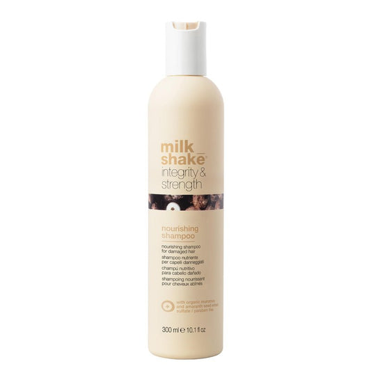 milk_shake Integrity & Strength Nourishing Shampoo | Creamy Formula with Organic Murumuru Butter & Amaranth Seed Extract for Brittle, Damaged Hair (10.1 fl oz)