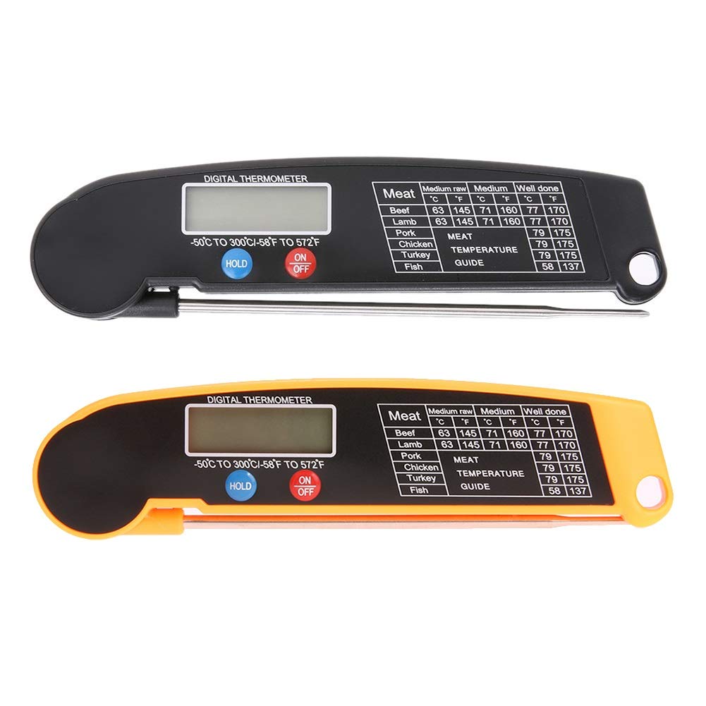 ZIYANZH Kitchen Thermometer Meat Digital Cooking Food Probe Folding